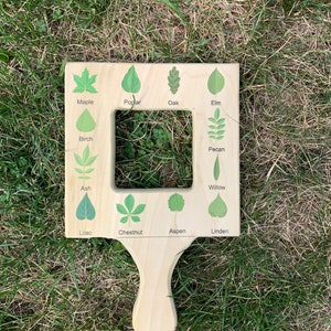 Nature guide finder, leaf finder, cloud viewer, cloud identification guide, nature guide frame, homeschooling materials, Montessori toy image 2