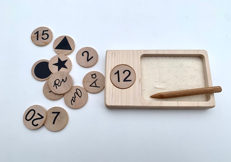 Small Tray, Sand Tray, Counting Tray, Wooden Tray, Math Board, Math ...