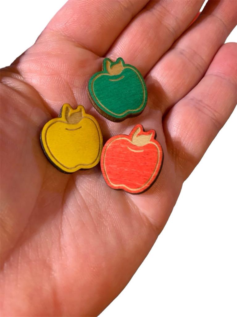 100 assorted apple counters loose parts manipulatives, 100 board counters, learn about weather, sensory play, sensoryplay