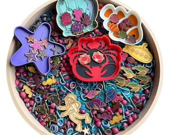 Sensory fill for sensory play, under the sea, sensory experience, loose parts filler, pretend play sensory fill, ocean theme