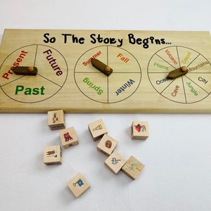 Story telling set, Creative writing kit, Story Starter, Fairy Tale set, Story Dice, open ended story, co op game, cooperative game