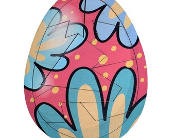 Egg puzzle, Easter egg, Easter gift, wooden puzzle, wooden toy puzzle