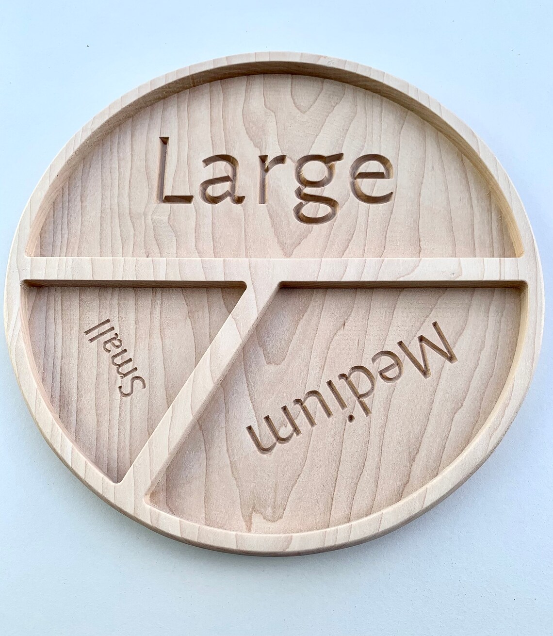 Sorting Tray Size Relation Tray Size Comparison Tray Wooden Etsy