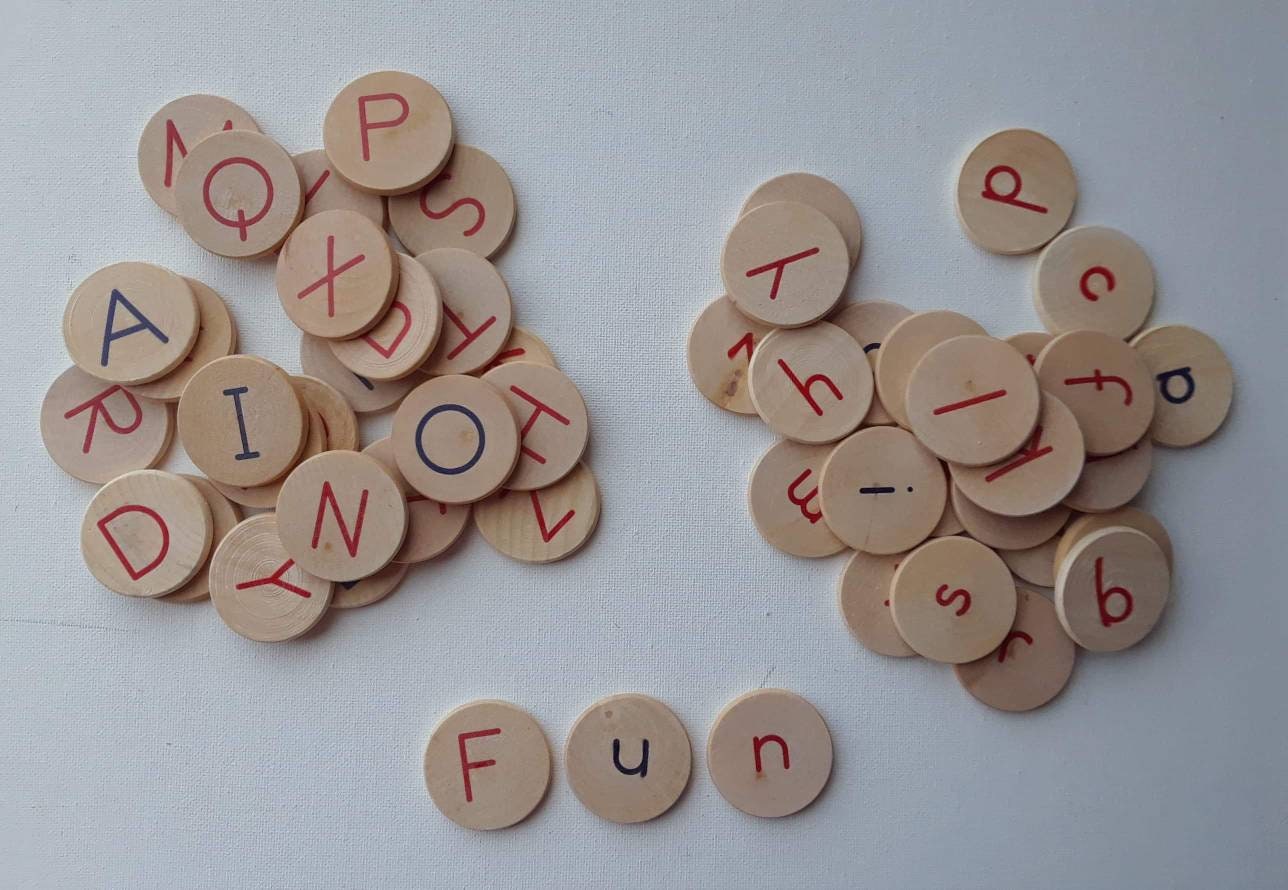 Montessori Alphabet, Alphabet Coins, ABC, Learning Toy, Montessori ...
