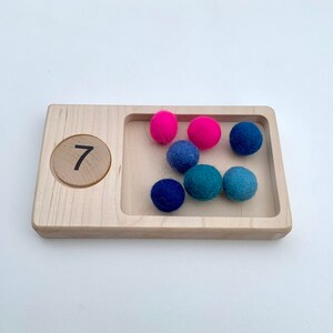 Small Tray, Sand Tray, Counting Tray, Wooden Tray, Math Board, Math ...