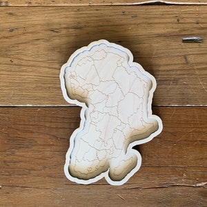 Continents of the world trays, geography educational materials, world map study, interactive montessori map, gift for montessori child Africa