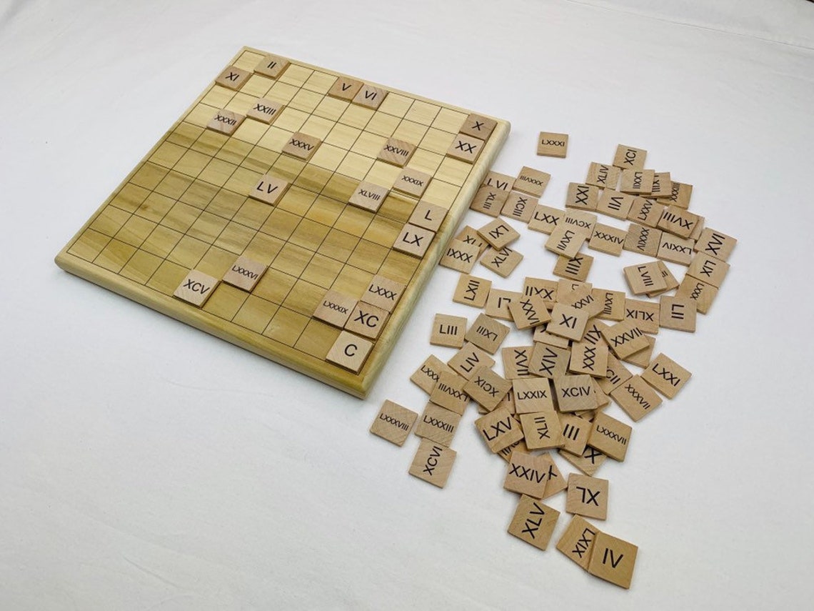 Roman Numeral Board Montessori Math Set Roman Numeral 100 Etsy