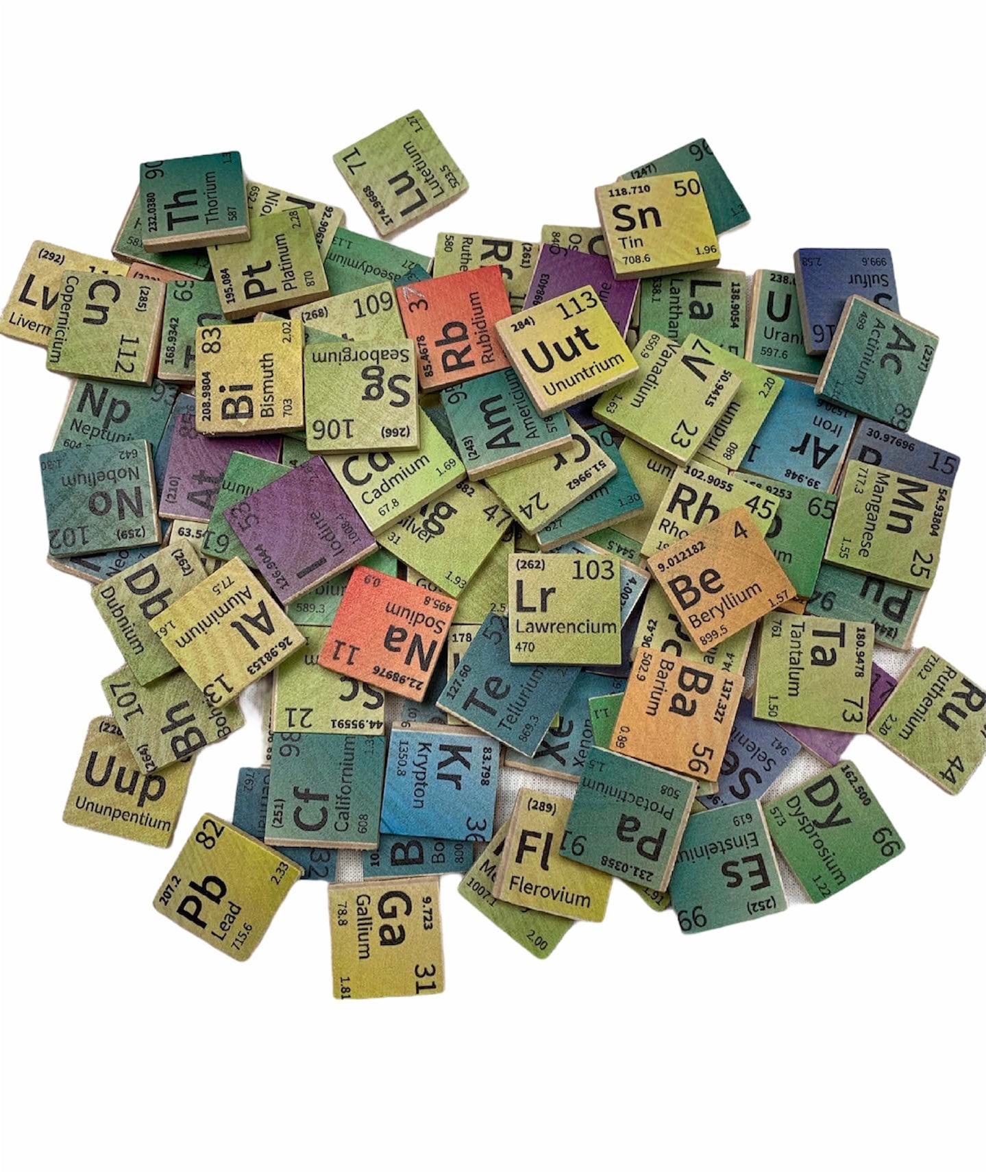 Periodic table set, element set, Table of the elements, homeschool periodic table set, Chemistry set, Home learning set, Wooden periodic