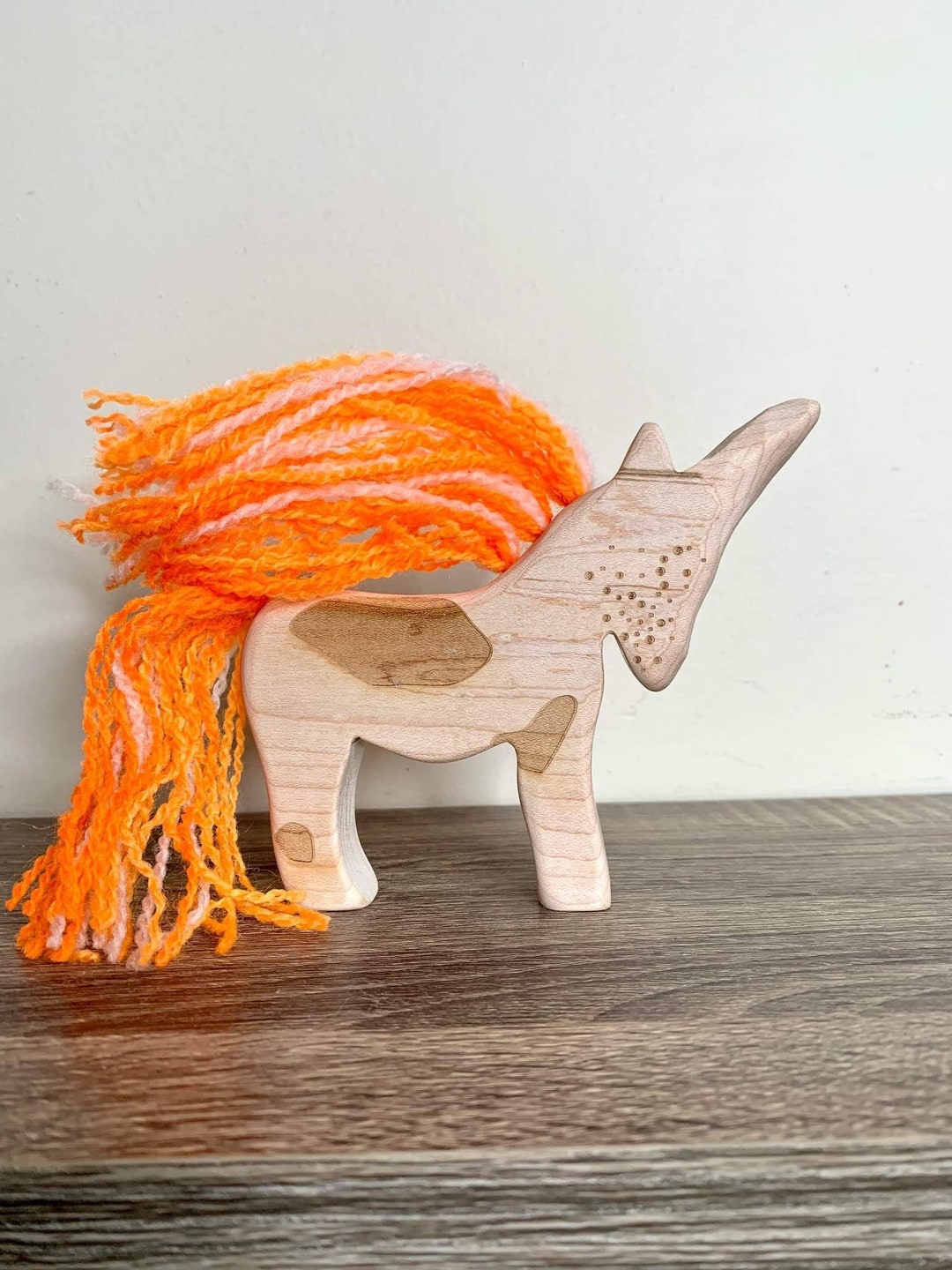 Freckles the Unicorn, Baby Unicorn, Mini Unicorns, Wooden Unicorn, Hand