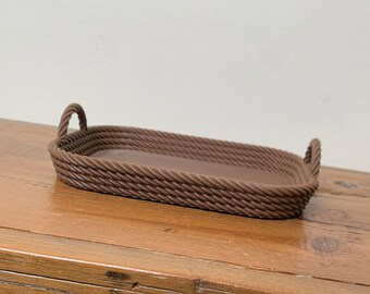 Simulated woven rope basket Sensory tray, honeycomb sensory play bowl, loose parts tray, stylish bowl, sensory eco tray
