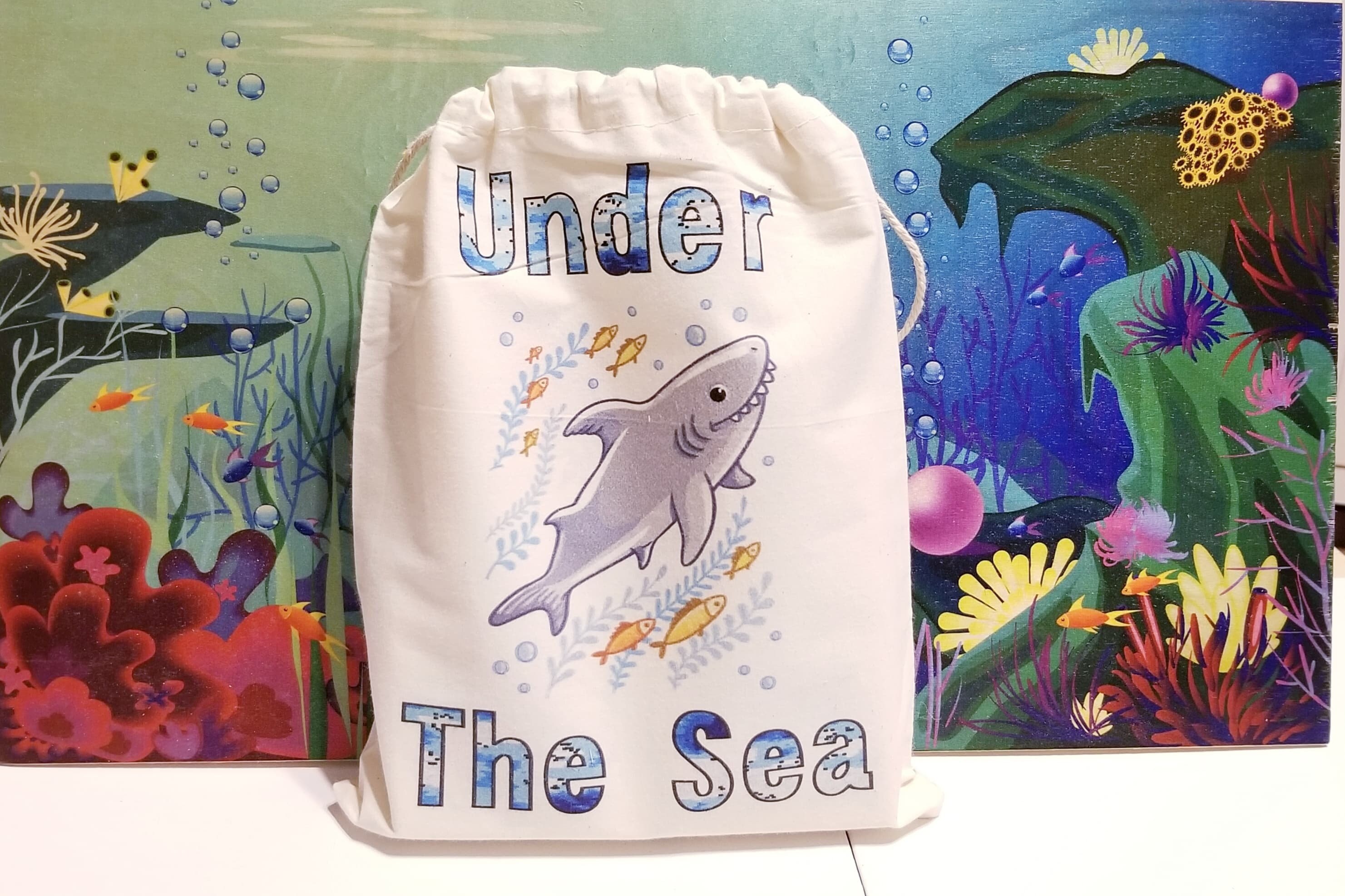 Ocean Play Set Under the sea toy Wooden toy Ocean animals Etsy