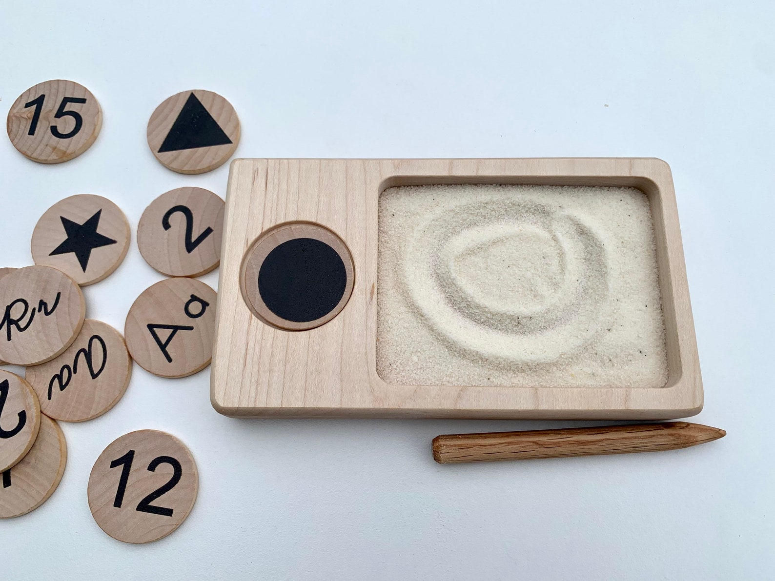 Small Tray Sand Tray Counting Tray Wooden Tray Math Board | Etsy