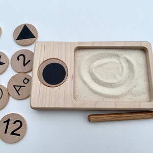 Small Tray, Sand Tray, Counting Tray, Wooden Tray, Math Board, Math ...