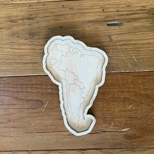 Continents of the world trays, geography educational materials, world map study, interactive montessori map, gift for montessori child South America