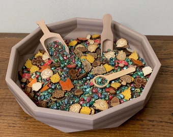 Complete woodland sensory play kit with everything included for sensory experience, seonsory play starter set, sensory fill kit, loose parts