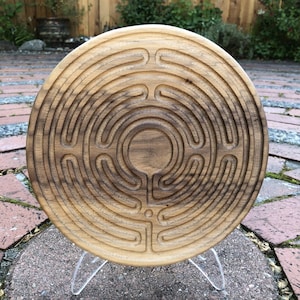 Santa Rosa Finger Labyrinth©, Wooden labyrinth, finger labyrinth, meditation assistant, wood labyrinth, Fathers Day Gift, Teacher Gift,