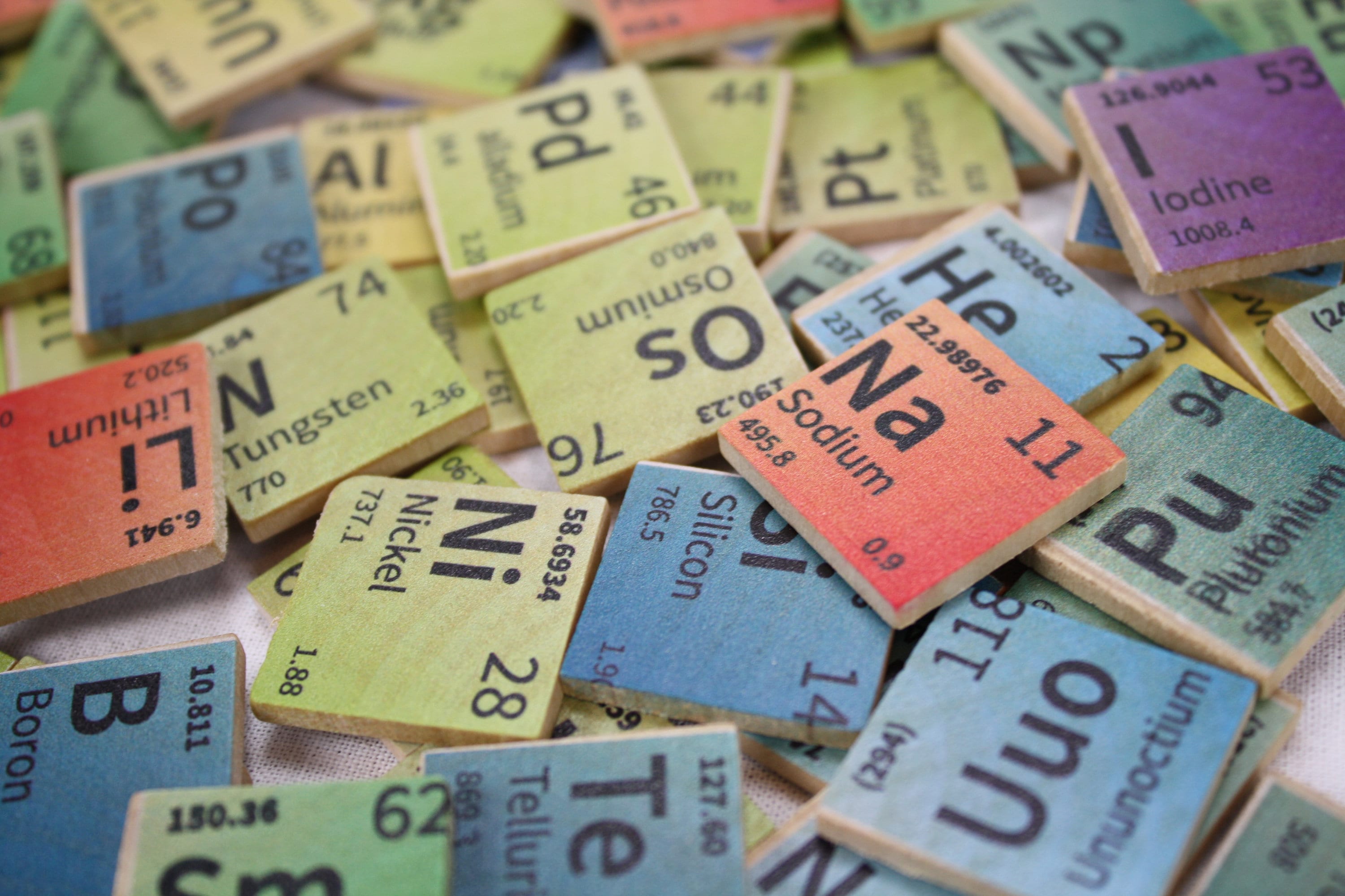 Periodic table set, element set, Table of the elements, homeschool periodic table set, Chemistry set, Home learning set, Wooden periodic