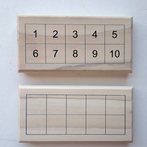 Counting board, number board, ten frame, math board, 10 board, ten board, Montessori, montessori materials