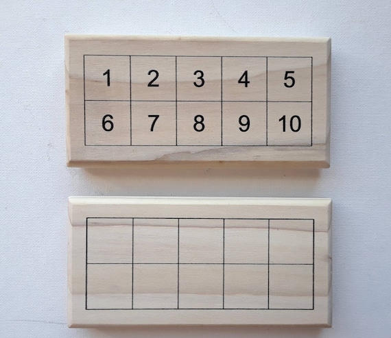 Counting Board Number Board Ten Frame Math Board 10 Board Etsy