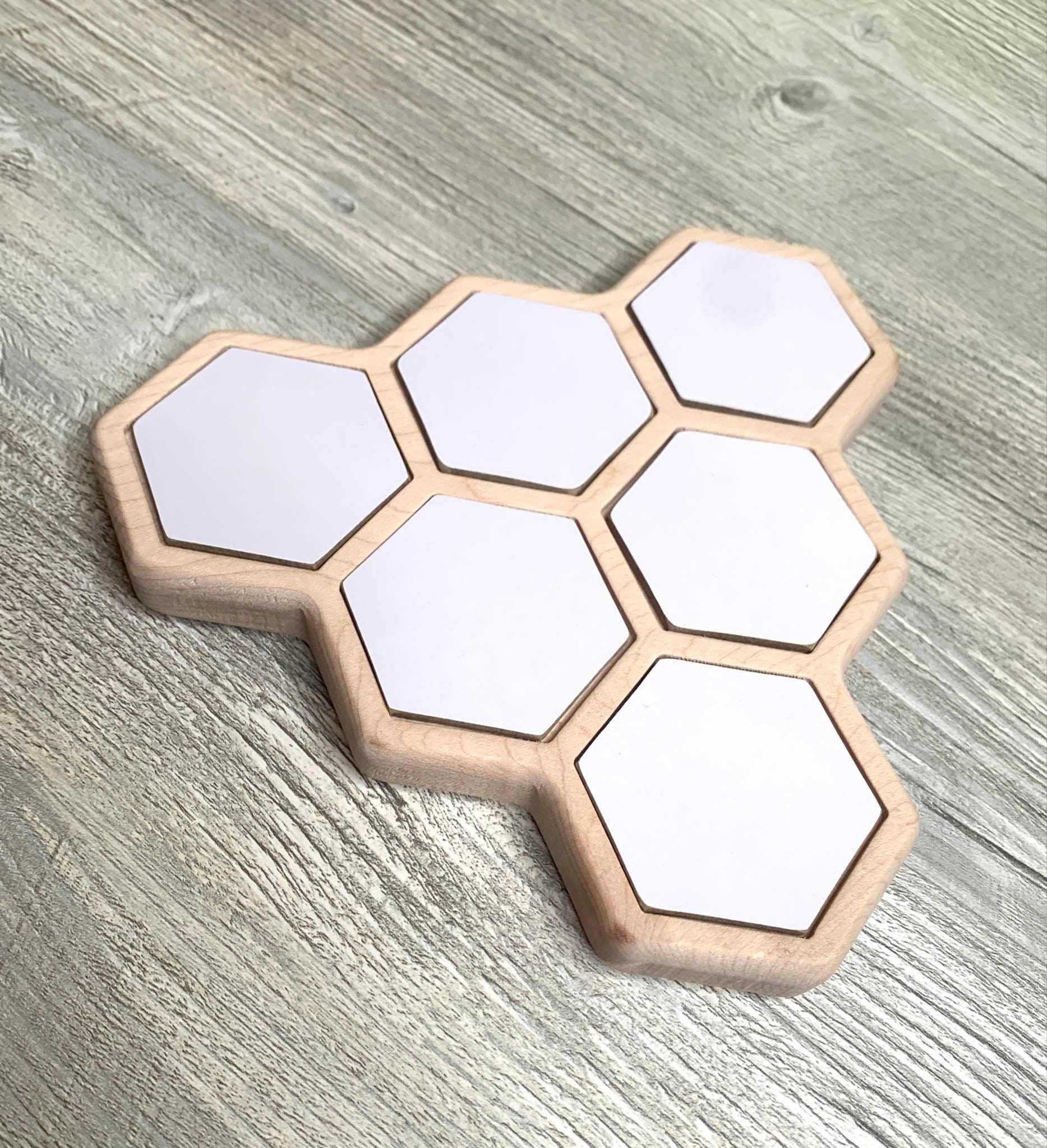 honeycomb math activity, wooden montessori math board, addition activity, homeschool math material, sensoryplay dry erase math board