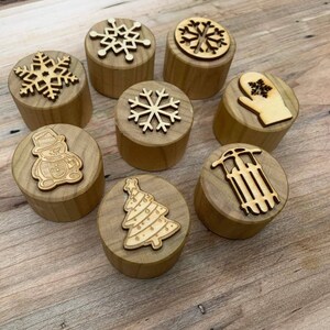 Wooden Clay Stamp Set, Wooden Playdough Stamps, Wooden Handle Pottery Tools  Wooden Handle Stamps, Set of 4 Clay Modeling Pattern Kit