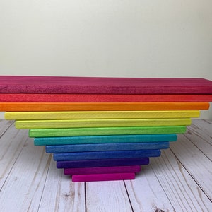 Building boards, board, rainbow boards, rainbow block, wooden toys