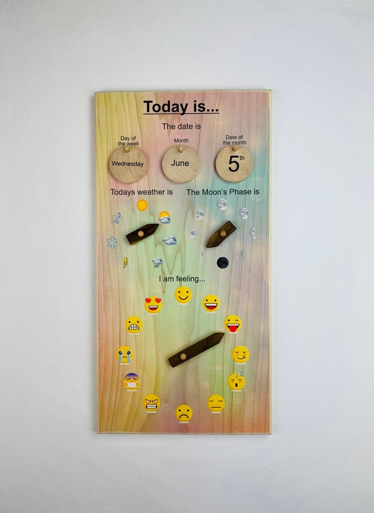 Daily Calendar Weather Chart