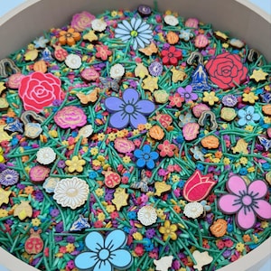 Flower Sensory fill for sensory play, spring themed sensory filler, holiday sensory experience, loose parts filler pretend play sensory fill