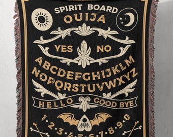 Halloween Ouija Board Blanket: Spooky Ghost Decor