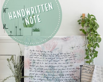 Custom Throw Blanket | Your Favorite Handwriting Note | Memorial Gift | Actual Handwriting Gift | Photo Blanket |