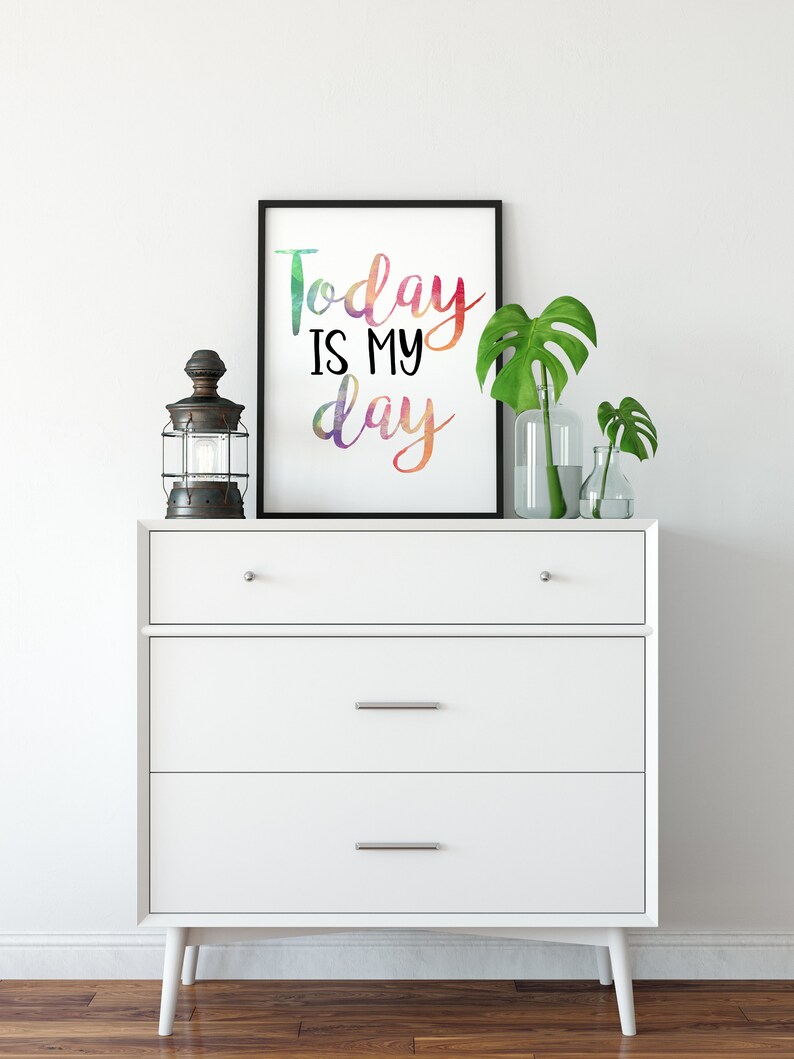 Mental Health Quote Positive Affirmations Wall Art | Etsy