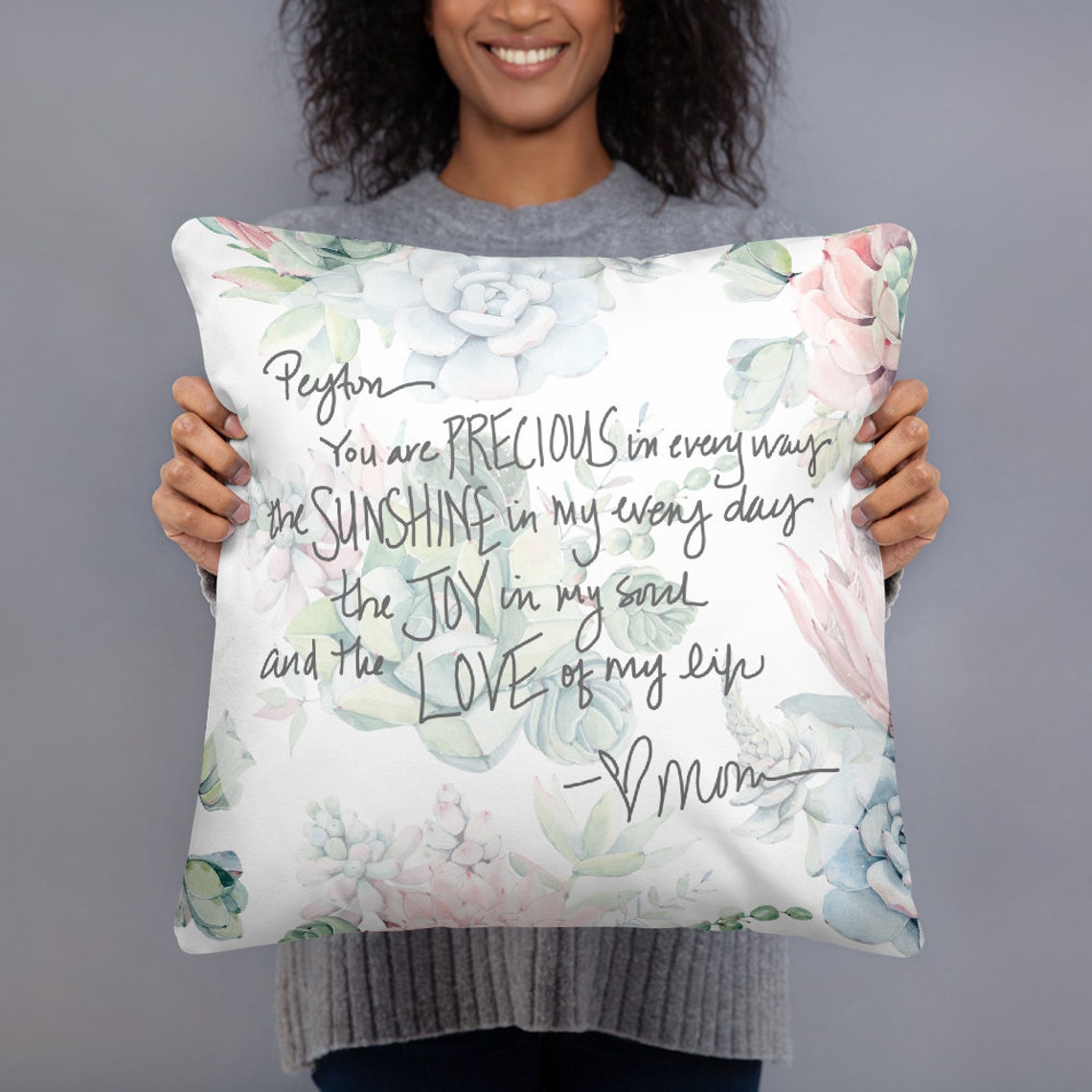 Custom Handwriting Pillow Personalized Pillow / In Memory Of Etsy