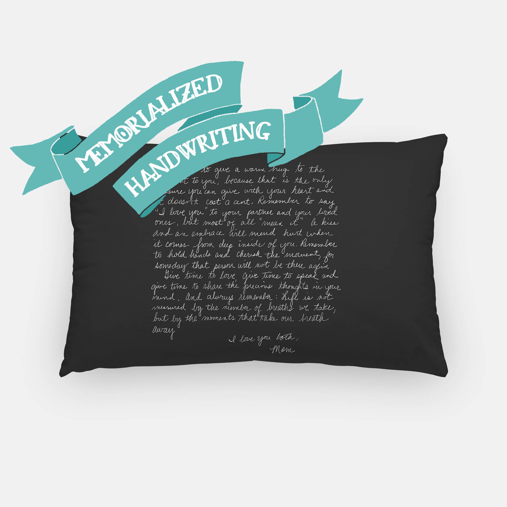 Custom Handwriting Pillow Personalized Pillow / In Memory Of Etsy