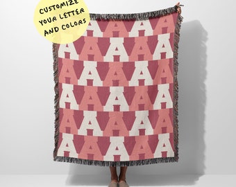 Name Blanket - First Initial Blanket - Monogram Blanket - Your Handwriting Blanket - Custom Name Blanket