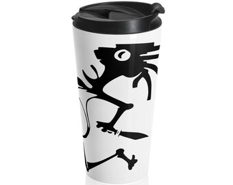 Note Eater -Widespread Panic 15oz Stainless Steel Travel Mug, Free Shipping