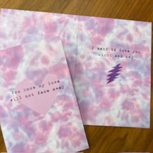 グレイトフル・デッドの歌詞グリーティングカード - 音楽愛好家へのギフト、デッドヘッドカード、ジャムバンドにインスパイアされた文房具 - 色褪せません!