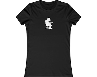 Frauen Mikey Houser Silhouette T-Shirt Eine Hommage an die legendäre Gitarristin Bella Canvas von weit verbreiteter Panic, kostenloser Versand