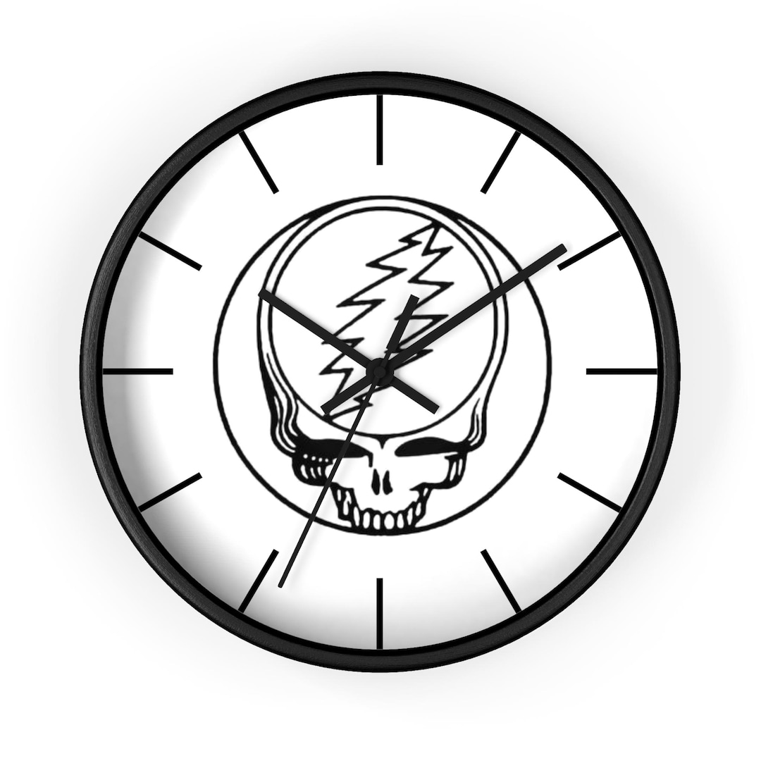 Steel Your Face Wall Clock, Grateful Dead Clock, Deadhead Home Decor ...