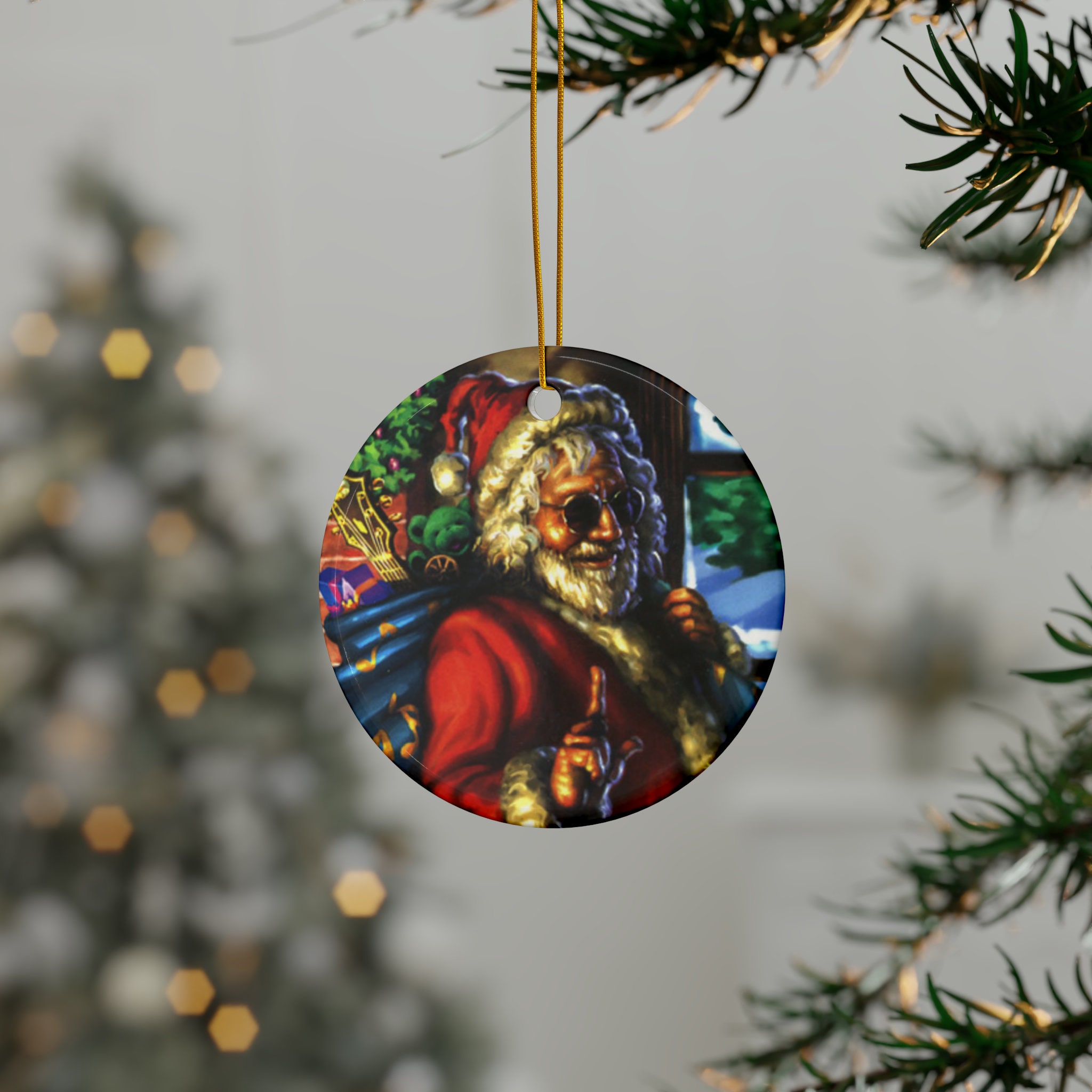 Jerry Garcia Grateful Dead Inspired Ceramic Christmas Ornaments - Etsy