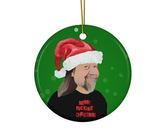 Widespread Panic Dave Schools Christmas Ornament      Merry F&#39;ing Christmas