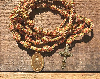 Autumn Hand Knotted Rosary