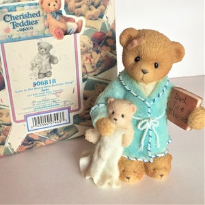 Cherished Teddies Jude, Bear Figurine, Enesco, Priscilla Hillman, Vintage Bear, Retired Vintage Collectible, Gift Ideas