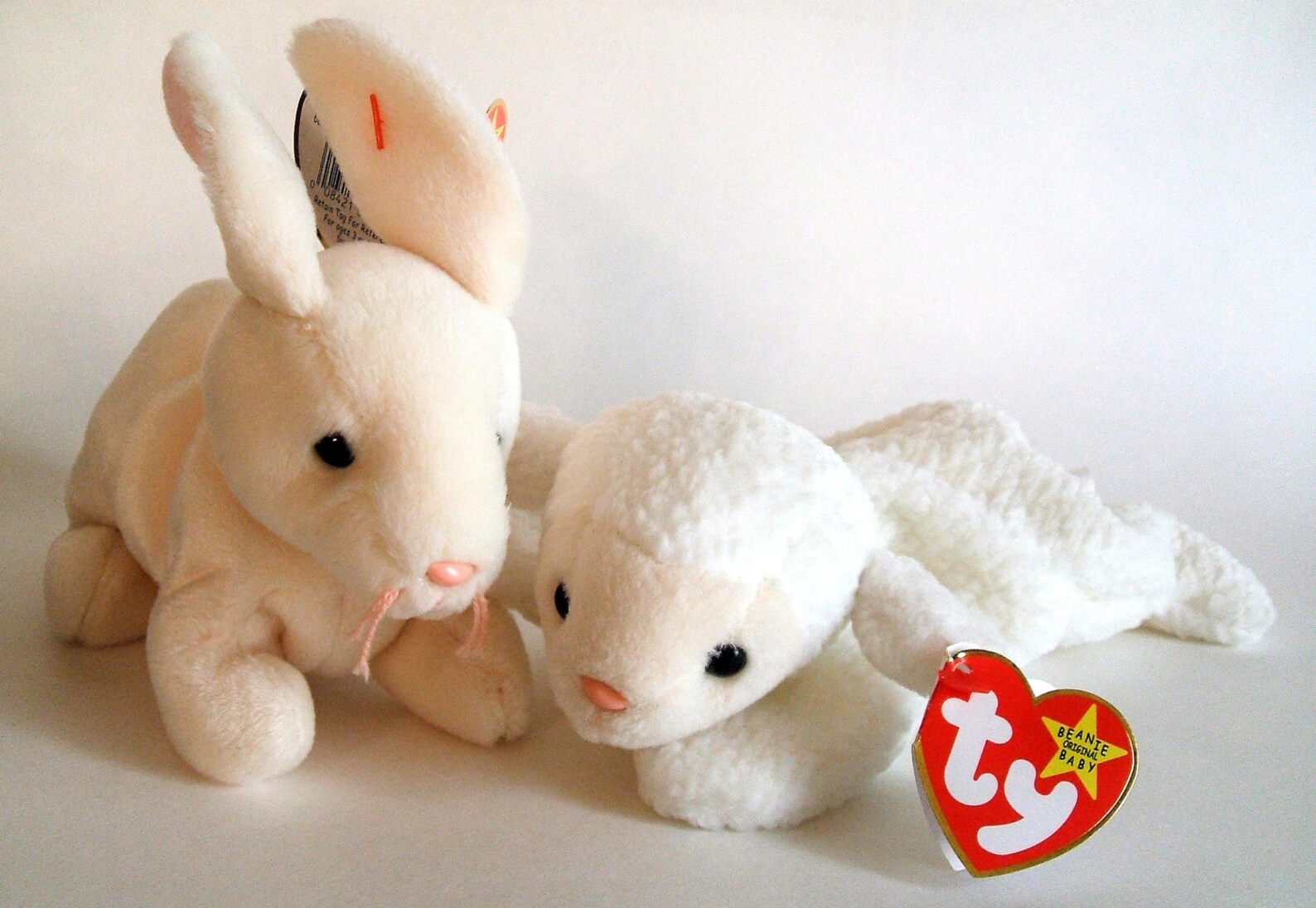 Ty Beanie Babies, Nibbler, Bunny Rabbit, Stuffed Animals, Retired