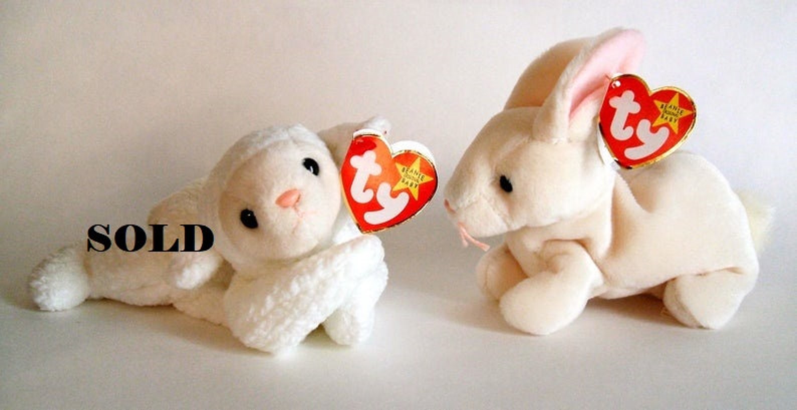 Ty Beanie Babies Nibbler Bunny Rabbit Stuffed Animals Etsy