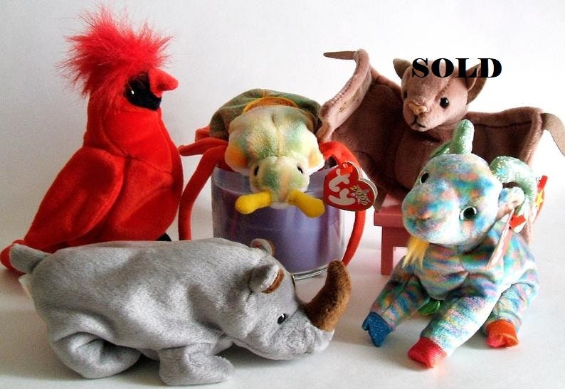 Ty Beanie Babies, Plush Animals, Plush Toys Retired Vintage