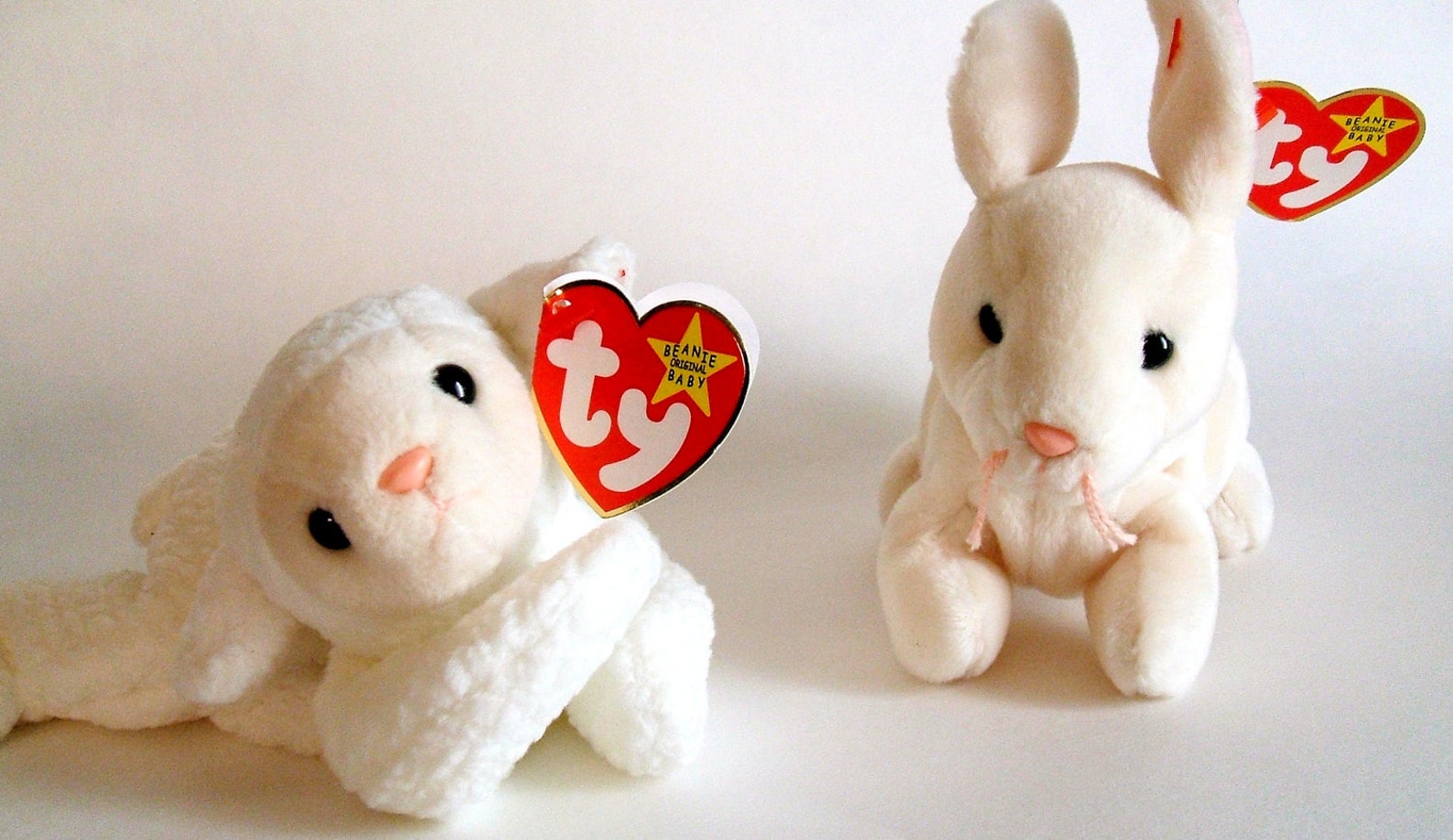 Ty Beanie Babies, Nibbler, Bunny Rabbit, Stuffed Animals, Retired