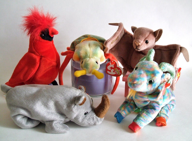 Ty Beanie Babies, Plush Animals, Plush Toys Retired Vintage Collectibles, Gift Ideas list Price