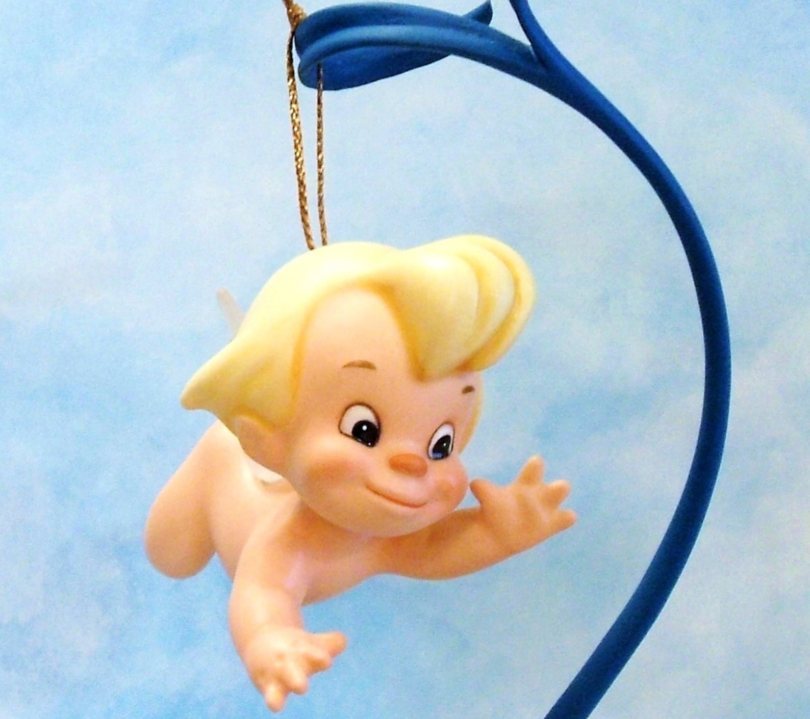 Disney Cupid Flight of Fancy Ornament With Stand Set 1993 Etsy