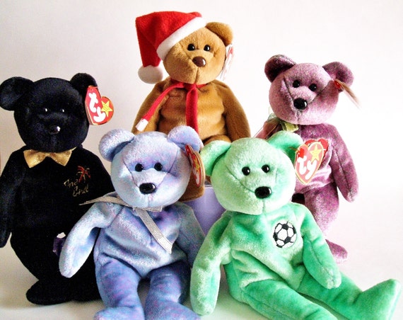 Ty Beanie Babies, Ty Bears, Plush Bears, Stuffed Animals, Retired Vintage  Collectible, Gift Idea list Price is for One Ty Beanie of Choice -   Canada