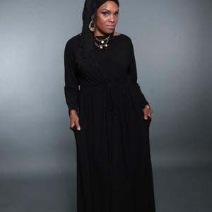 black dress muslimah Black Hijab dress- Modest fall trends- Hijab fall trends- Lace hijab dress